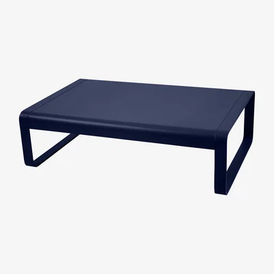 Made in Design Bellevie Coffee table - / Aluminium - 103 x 75 cm by Fermob Blue