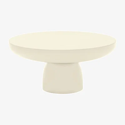 Made in Design Olo Colours - Bois laqué Coffee table wood white / Ø 70 x H 33 cm - Mogg