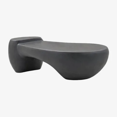 Made in Design Dune Large Coffee table ceramic grey / 112 x 73 x H 38 cm - Mogg