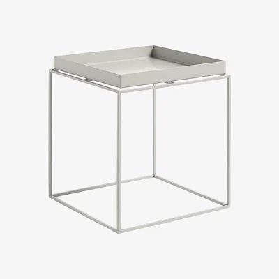 Made in Design Tray Coffee table - Square - H 40 cm / 40 x 40 cm by Hay Grey
