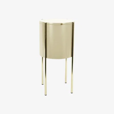 Made in Design Embore Small table - / Storage box - Ø 40 x H 60 cm by ENOstudio Beige