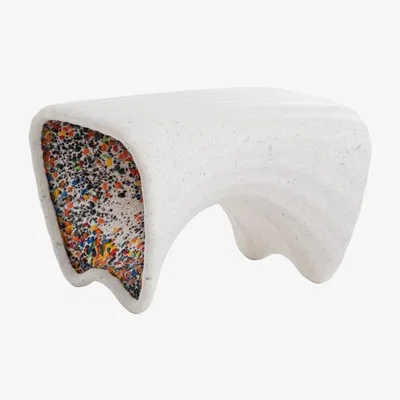 Made in Design In-Side Coffee table plastic material white / 59.3 x 50.6 x H 41.5 cm - Magis