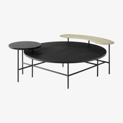Made in Design Palette JH25 Coffee table - / 3 tops by &tradition Black/Gold