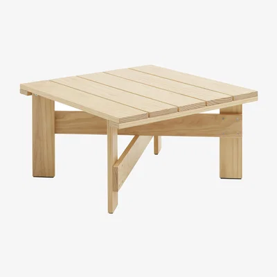 Made in Design Coffee table Crate Outdoor wood / Gerrit Rietveld, 1934 – 75.5 x 75.5 x H 40 cm - Hay