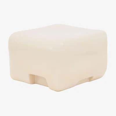 Made in Design Cobble Low End table ceramic white / Pouf - 52 x 52 x H 33 cm - TOOGOOD