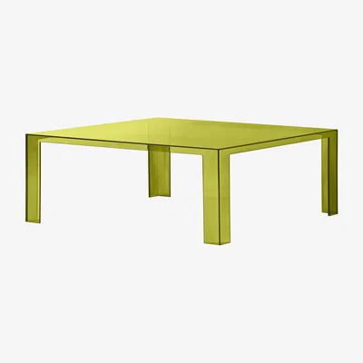 Made in Design Invisible Low Coffee table - H 31 cm by Kartell Green
