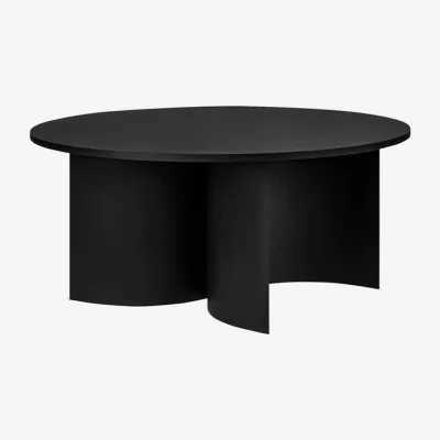 Made in Design Gavo Coffee table wood black / Ø 95 x H 44 cm - NOO.MA