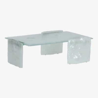 Made in Design Opalia Coffee table glass transparent / 113 x 71 x H 35 cm - Glas Italia