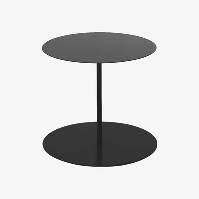 Made in Design Gong Coffee table - / Giulio Cappellini, 2004 - Ø 50 x H 42 cm / Metal by Cappellini Black