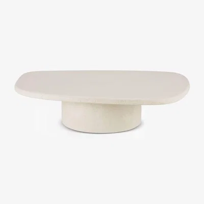 Made in Design Elements Coffee table composite material / 134 x 96 x H 30 cm - Microcement - Ethnicraft