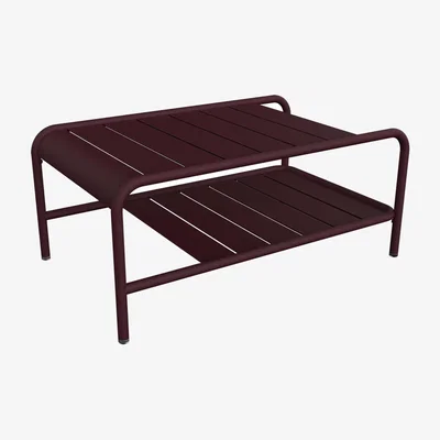 Made in Design Luxembourg Coffee table metal purple / 90 x 55 x H 38 cm - Fermob