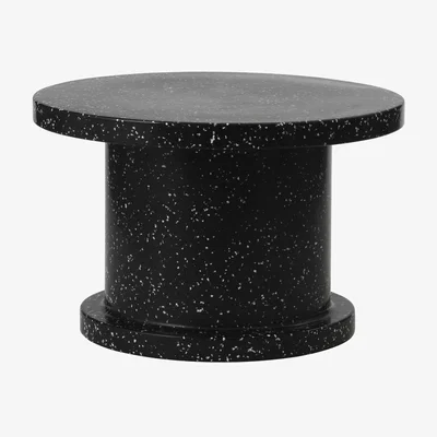 Made in Design Bit Coffee table plastic material black / Ø 75 x H 48 cm - Recycled - Normann Copenhagen