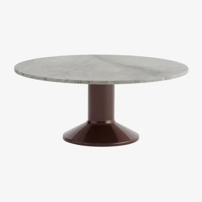 Made in Design Midst Coffee table stone red / Ø 90 cm - Marble - Muuto