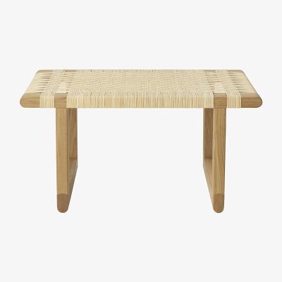 Made in Design Bench Table Bench cane & fibres / Coffee table - 69 x 46 cm / Børge Mogensen, 1958