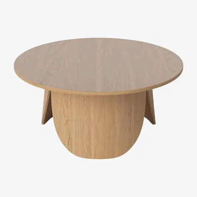 Made in Design Peyote Large Coffee table - / Ø 80 x H 35 cm by Bolia Natural wood