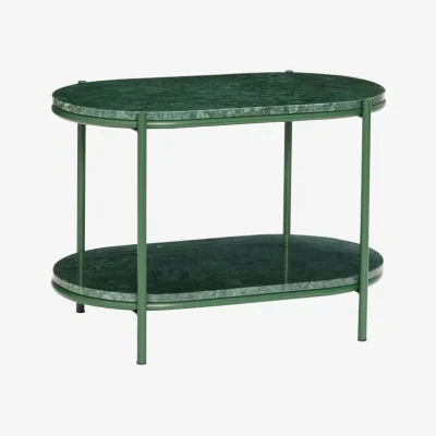 Made in Design Nusa Coffee table stone green / 58 x 34 x H 40 cm - Marble - HÜBSCH