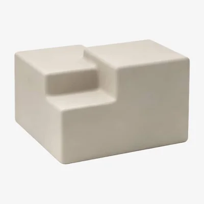 Made in Design Matrix Coffee table stone white / 52 x 52 x H 38 cm - Concrete - Mogg