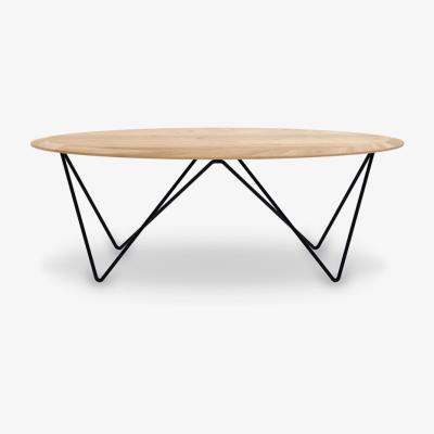 Made in Design Orb Coffee table - / Solid oak & metal - 130 x 60 cm by Ethnicraft Natural wood