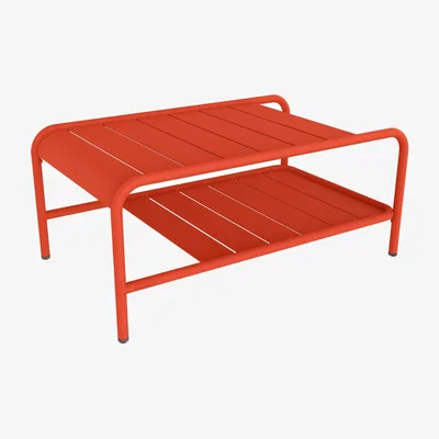 Made in Design Luxembourg Coffee table metal orange / 90 x 55 x H 38 cm - Fermob