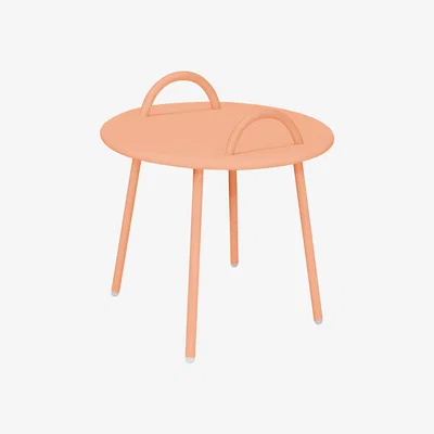 Made in Design Swim Lounge Coffee table - / 2 handles - Ø 51 x H 48.5 cm by Bibelo Pink