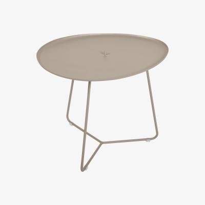 Made in Design Cocotte Coffee table - / L 55 x H 43.5 cm - Detachable table top by Fermob Grey