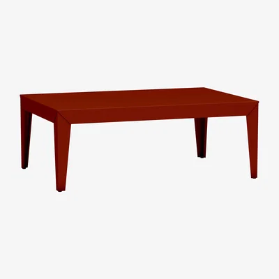 Made in Design Zef OUTDOOR Coffee table metal red / 120 x 80 cm - Matière Grise