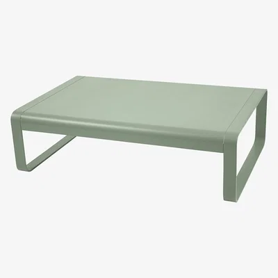 Made in Design Bellevie Coffee table - Aluminium / 103 x 75 cm by Fermob Green