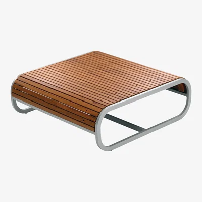 Made in Design Tandem Coffee table - Teak version by EGO Paris Natural wood
