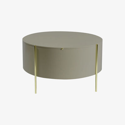 Made in Design Embore Coffee table - / Storage box - Ø 80 x H 45 cm by ENOstudio Grey