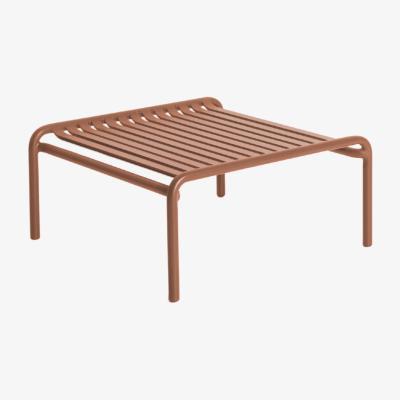 Made in Design Week-end Coffee table - / Small - 69 x 60 cm / Aluminium by Petite Friture Brown