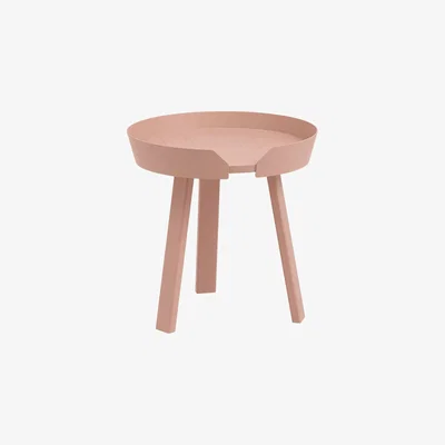 Made in Design Around Small Coffee table - / Ø 45 x H 46 cm by Muuto Pink