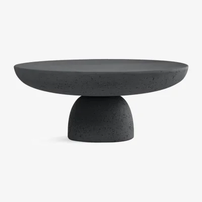 Made in Design Olo Concrete Coffee table stone grey / Ø 70 x H 33 cm - Waxed Concrete - Mogg