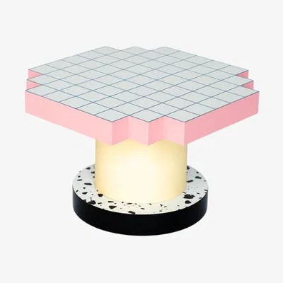 Made in Design Super Coffee Table Coffee table wood multicoloured / 54 x 54 x H 36 cm - Seletti