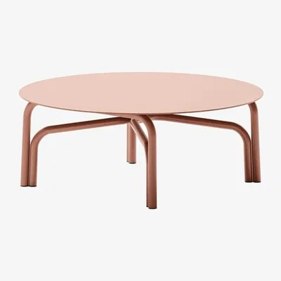 Made in Design Table basse Salo métal orange / Ø 90 x H 35 cm - Unopiu