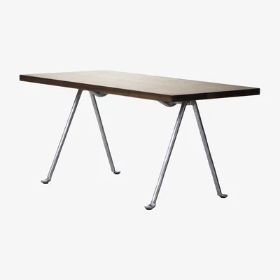 Made in Design Officina Coffee table - / 120 x 45 cm - Walnut & wrought iron by Magis Natural wood