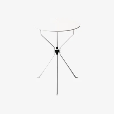 Made in Design Cumano Foldable table - Ø 55 x H 70 cm - Foldable by Zanotta White