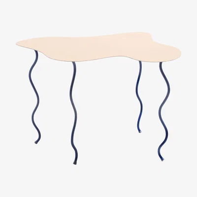 Made in Design Squiggle Large Table s'appoint - / 65 x 45 x H 45 cm - Metal by & klevering Pink