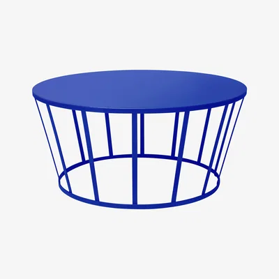 Made in Design Hollo Coffee table - Ø 70 x H 33 cm by Petite Friture Blue