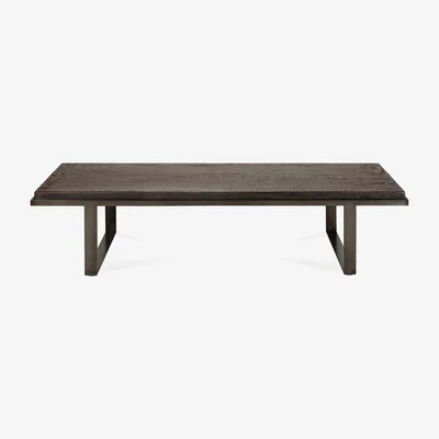 Made in Design Stability Coffee table - / 150 x 60 cm - Hand-carved wood by Ethnicraft Brown/Black
