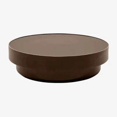 Made in Design Ta.Ba.Ce. Coffee table ceramic brown / Ø 90 x H 28 cm - Zanotta