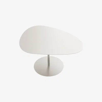 Made in Design Galet n°2 OUTDOOR Coffee table - / OUTDOOR - 58 x 75 - H 38.7 cm by Matière Grise White