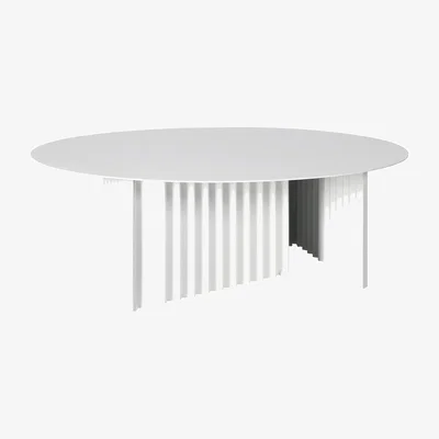 Made in Design Plec Coffee table metal white / Ø 90 x H 32 cm - steel - RS BARCELONA