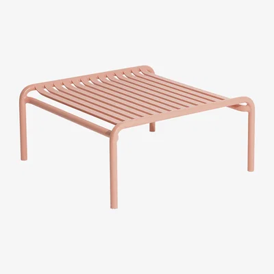 Made in Design Week-End Coffee table - / Small - 69 x 60 cm - Aluminium by Petite Friture Pink