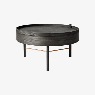 Made in Design Turning table Coffee table - Storage - Ø 65 cm by Menu Black