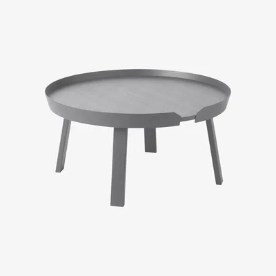 Made in Design Around Large Coffee table by Muuto Grey
