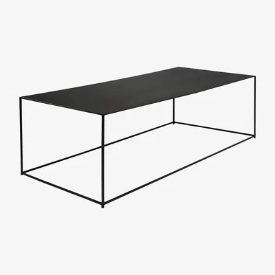 Made in Design Slim Irony Coffee table - / 124 x 62 x H 34 cm by Zeus Black