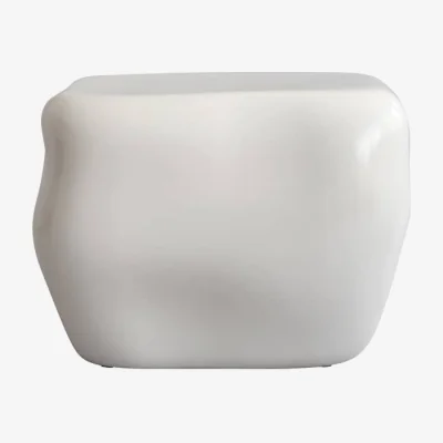Made in Design Ishi Medio Coffee table ceramic white / 50 x 50 x H 39 cm - 101 COPENHAGEN