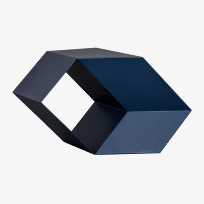Made in Design Rocky side End table metal blue / Multiposition - La Chance