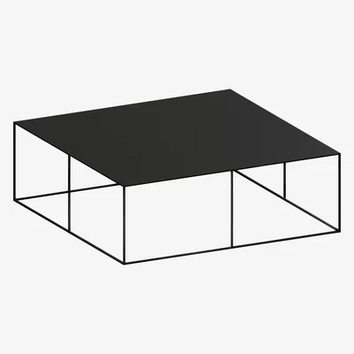 Made in Design Slim Irony Coffee table - 100 x 100 cm by Zeus Black