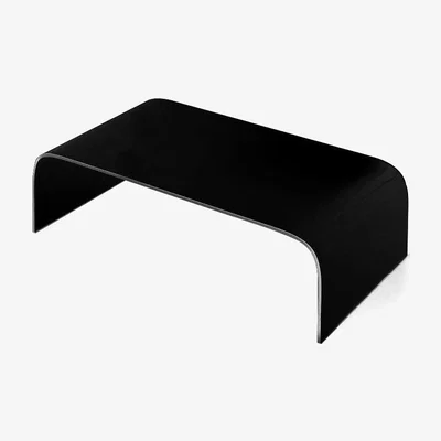 Made in Design Curvi 1 Coffee table - L 130 cm by Glas Italia Black
